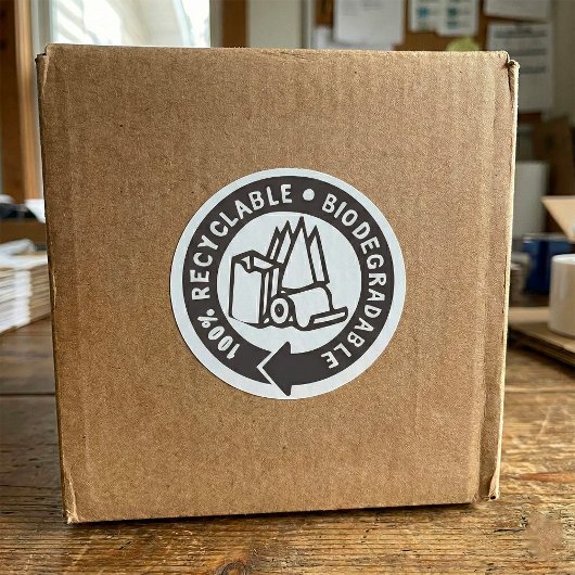 生分解性ステッカー ラウンドシール