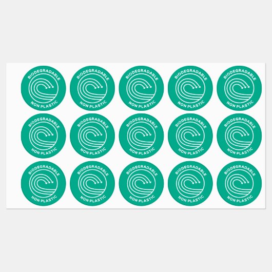 生分解性ステッカー/包装用プラスチック製非プラスチック ラベル (シート)