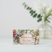 生切り花フローラ設計者 名刺 (スタンド正面)