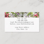 生切り花フローラ設計者 名刺 (裏面)