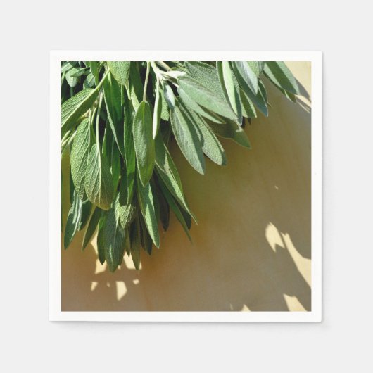 生刈りセージ スタンダードカクテルナプキン (正面)