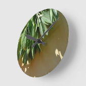 生刈りセージ ラウンド壁時計 (傾斜)