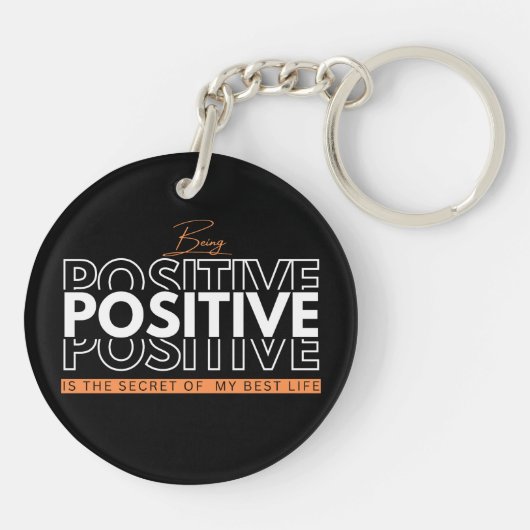 生前向きき キーホルダー (裏面)