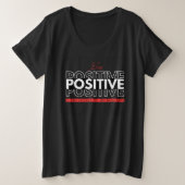 生前向きき プラスサイズTシャツ (デザイン正面)