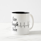 生前向き活と健康な生活 ツートーンマグカップ (正面右)