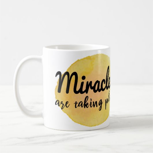 生前向き活と働きの言葉 コーヒーマグカップ (左)
