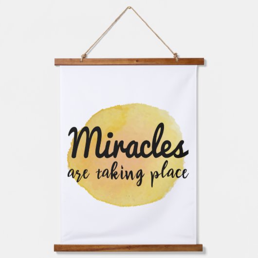 生前向き活と働きの言葉 吊り下げ型タペストリー (正面)