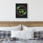 生前向き活と労働の引用文 キャンバスプリント (インサイチュ (寝室))
