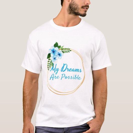 生前向き活の肯定 Tシャツ (正面)