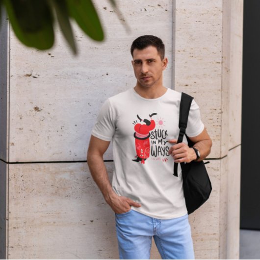 生前向き物抽象芸術 Tシャツ