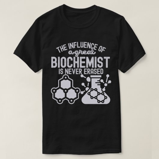 生化学の引用と名言4 Tシャツ (デザイン正面)