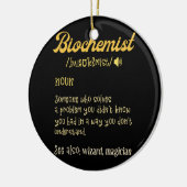 生化学生化学者の名詞定義 セラミックオーナメント (左)