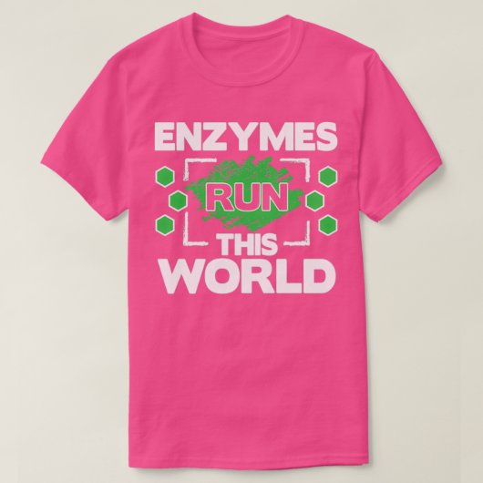 生化学生物化学生物化学生物学生物学系酵素 Tシャツ (デザイン正面)