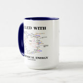 生化学的エネルギーで満たされる(クレブスサイクル) マグカップ (正面左)