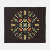 生化学研究室の植物芸術 – 女性科学 フリースブランケット (正面(横))