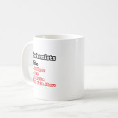 生化学者クイズ…ジョーク コーヒーマグカップ (正面左)