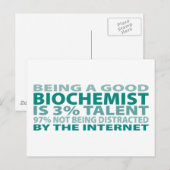 生化学者 3% 才能 ポストカード (正面/裏面)
