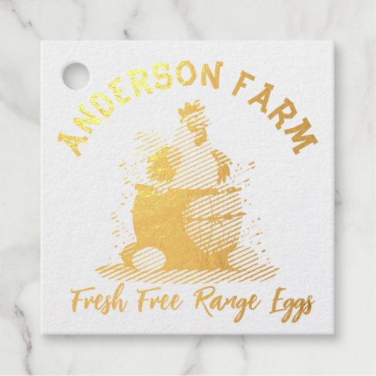 生卵かわいい鶏かごモノグラム卵 フェイバータグ (正面)