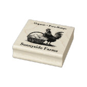 生卵のカゴ付き素朴雛 ラバースタンプ (スタンプ)