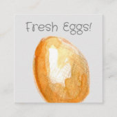 生卵の販売ブラウン卵ホビーファーム スクエア名刺 (正面)