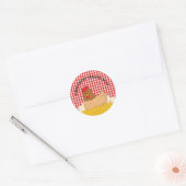 生卵を育オーガニックてる ラウンドシール (封筒)