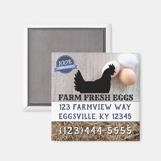 生卵を販売する マグネット (正面/裏面)