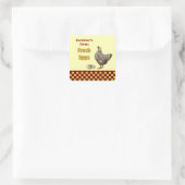 生卵を養殖する スクエアシール (バッグ)