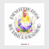 生卵を養殖する |パーソナライズされた | シール (シート)