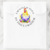 生卵を養殖する |パーソナライズされた | ラウンドシール (バッグ)