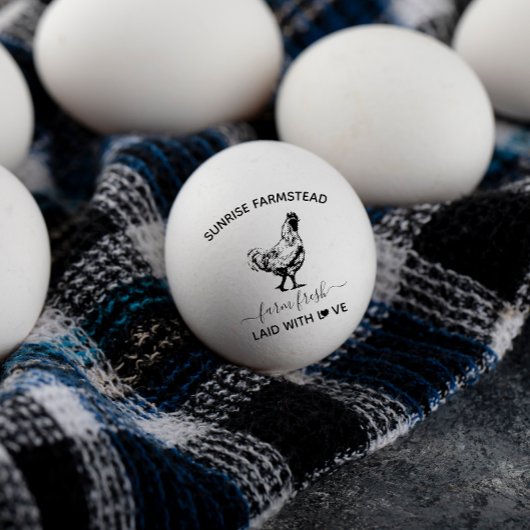 生卵を養殖する |モノグラムおもしろいの卵スタンプ ラバースタンプ