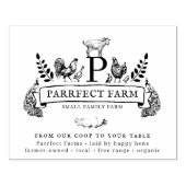 生卵を養殖する |モノグラム卵カートンスタンプ ラバースタンプ (インプリント)