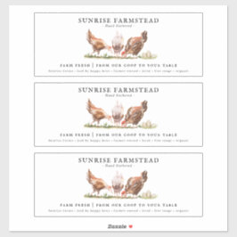 生卵を養殖する |モノグラム卵カートンラベル シール