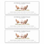 生卵を養殖する |モノグラム卵カートンラベル シール (正面)