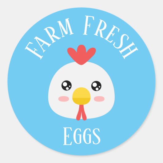 生卵を養殖する ラウンドシール (正面)