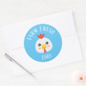 生卵を養殖する ラウンドシール (封筒)