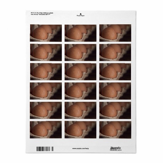 生卵を養殖する ラベル (フルシート)