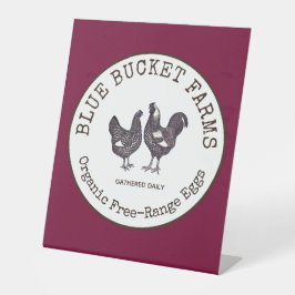 生卵を養殖する 台座サイン