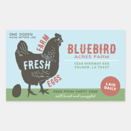 生卵を養殖する 長方形シール