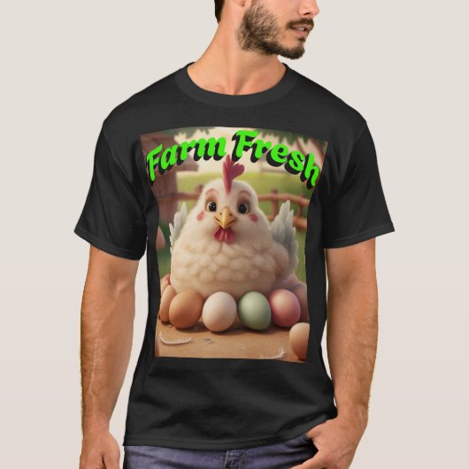 生卵を養殖する Tシャツ (正面)