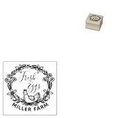 生卵フローラリースモノグラム卵スタンプ ラバースタンプ (押印)