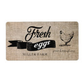 生卵ヴィンテージ⎢卵カートンラベル ラベル (正面)