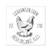 生卵 |ファームハウス・ヘン セルフインキングスタンプ (デザイン)