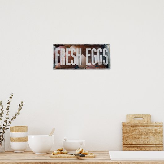 生卵 ポスター (キッチン)