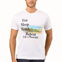 、生命ありますBeautifuがTワイシャツ食べて下さい、眠らせて下さい、浜に引き上げて下さい、繰り