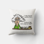 生命およびテキーラのユーモア クッション (裏面)