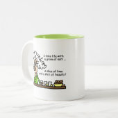 生命およびテキーラのユーモア ツートーンマグカップ (正面左)