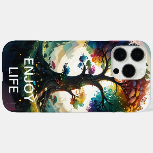 生命お洒落の木のファンタジー美学 Case-Mate iPhoneケース (裏面 (横))