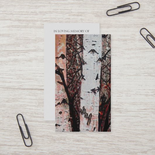 生命お祝いカードの記念写真 名刺 (正面/裏面インサイチュ)