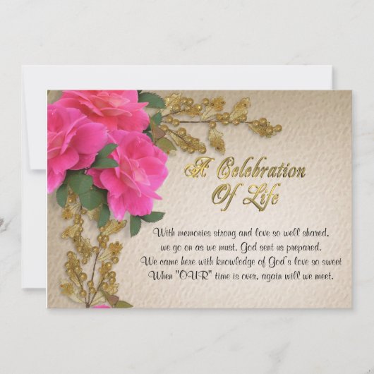 生命お祝い招待状 招待状 (正面)