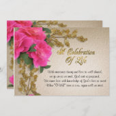 生命お祝い招待状 招待状 (正面/裏面)